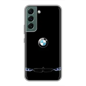 Силиконовый бампер с картинкой машины на Samsung Galaxy S22 Plus (Черный BMW)