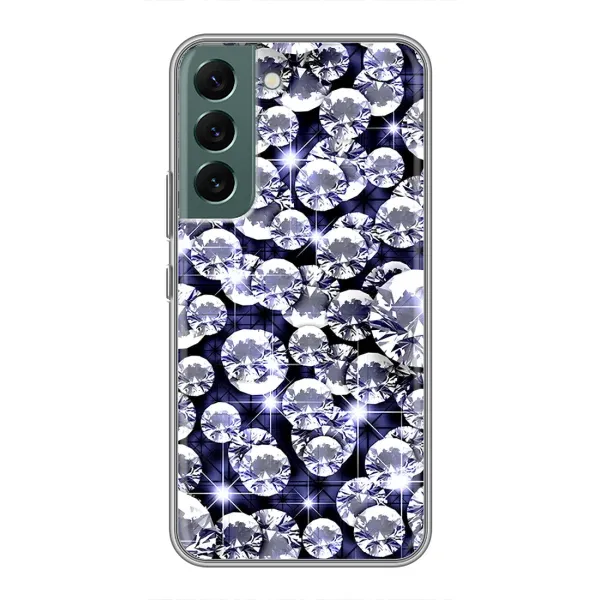 Чехол с рисунком «Бриллианты» для Samsung Galaxy S22 Plus Чехол с рисунком «Бриллианты» для Samsung Galaxy S22 Plus