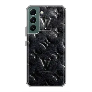 Текстурный Чехол Louis Vuitton для Самсунг Галакси С22 Плюс (Черный ЛВ)