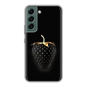 Чехол с изображением вкусной еды для Samsung Galaxy S22 Plus (Чёрная клубника)