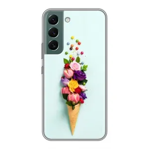 Чохли з тематикою "КВІТИ" на Samsung Galaxy S22 Plus (Квітка-морозиво)