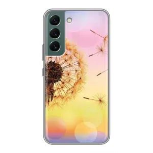Силиконовый Чехол с одуванчиками на Samsung Galaxy S22 Plus (Цветок-одуванчик)