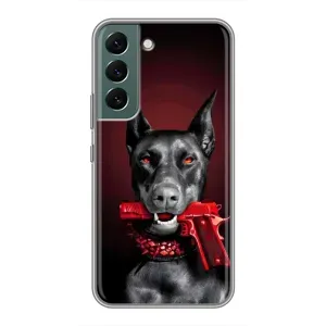 Чехол с рисунком «Доберман злой» для Samsung Galaxy S22 Plus