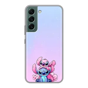Чехол с рисунком Стич для Samsung Galaxy S22 Plus (Энджл и Стич)