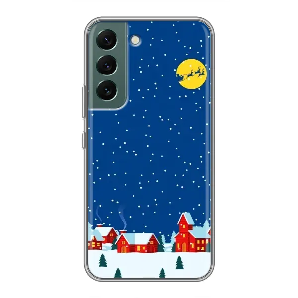 Чехол с рисунком «Город в снегу» для Samsung Galaxy S22 Plus Чехол с рисунком «Город в снегу» для Samsung Galaxy S22 Plus
