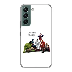 Чехлы для Samsung Galaxy S22 Plus (Для Христиан) (Иисус супергерой)