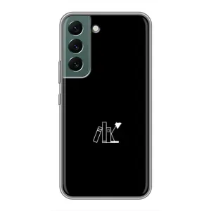 Чохол з картинками на чорному фоні для Samsung Galaxy S22 Plus (Книжки)
