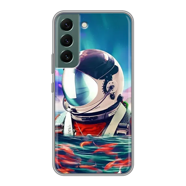 Чехол с рисунком «Космонавт в воде» для Samsung Galaxy S22 Plus Чехол с рисунком «Космонавт в воде» для Samsung Galaxy S22 Plus