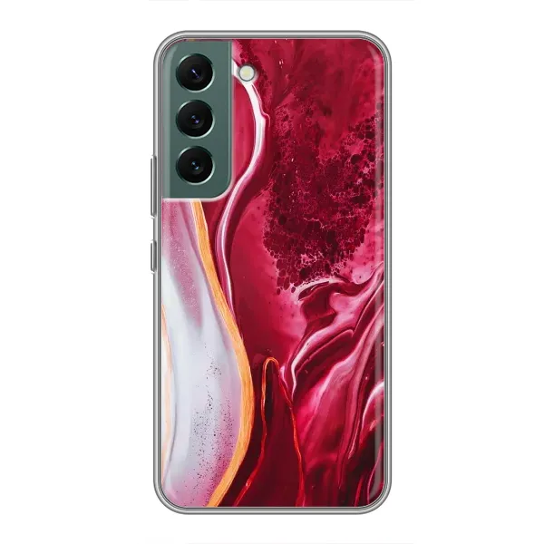 Чехол с рисунком «Красный мрамор» для Samsung Galaxy S22 Plus Чехол с рисунком «Красный мрамор» для Samsung Galaxy S22 Plus