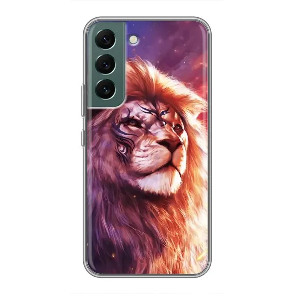 Чехол с рисунком «Красочный ЛЕВ» для Samsung Galaxy S22 Plus Чехол с рисунком «Красочный ЛЕВ» для Samsung Galaxy S22 Plus
