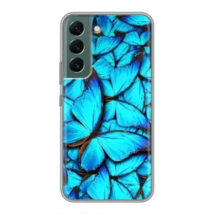 Силиконовый бампер с картинкой животных для Samsung Galaxy S22 Plus (Крылья бабочек)