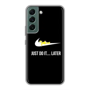 Силиконовый Чехол на Samsung Galaxy S22 Plus с картинкой Nike (Later)