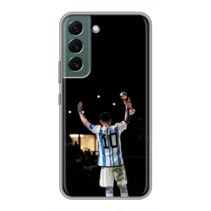 Чехлы Лео Месси Аргентина для Samsung Galaxy S22 Plus (Лео Чемпион)