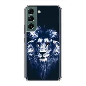 Чехол с картинкой на Samsung Galaxy S22 Plus (Лев - синий)
