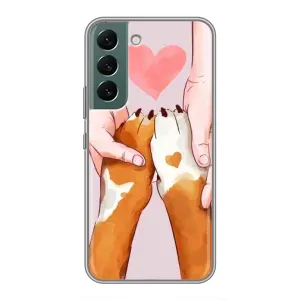 Чехол (ТПУ) Милые собачки для Samsung Galaxy S22 Plus (Любовь к собакам)