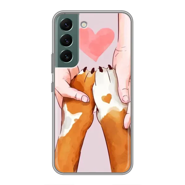 Чехол с рисунком «Любовь к собакам» для Samsung Galaxy S22 Plus Чехол с рисунком «Любовь к собакам» для Samsung Galaxy S22 Plus
