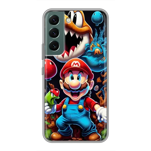 Чехол с рисунком «Марио» для Samsung Galaxy S22 Plus Чехол с рисунком «Марио» для Samsung Galaxy S22 Plus