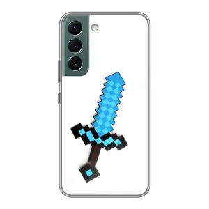 Чехлы для Samsung Galaxy S22 Plus (Персонажи Майн Крафт) (Меч)