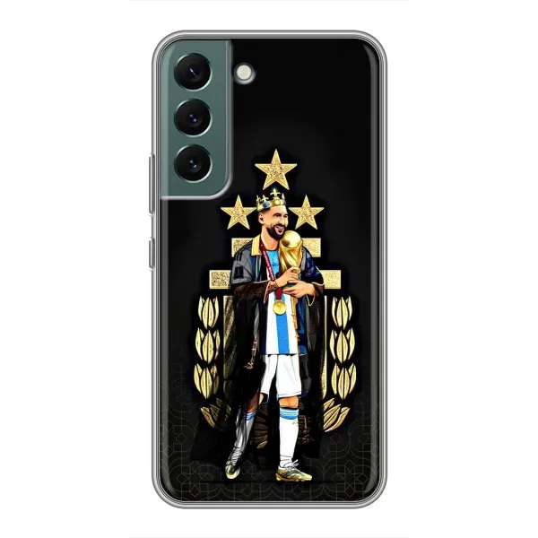 Чехол с рисунком «Месси король» для Samsung Galaxy S22 Plus Чехол с рисунком «Месси король» для Samsung Galaxy S22 Plus