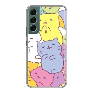 Бампер с изображением Котиков для Самсунг Галакси С22 Плюс (Милые котики)