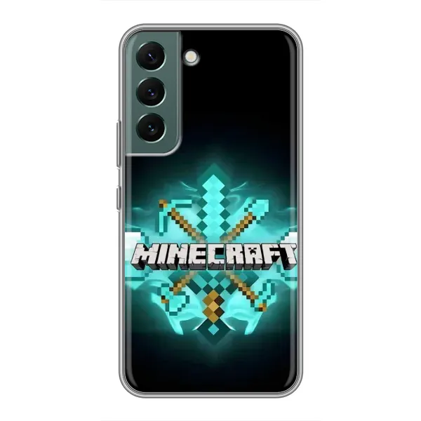 Чехол с рисунком «MineCraft 2» для Samsung Galaxy S22 Plus