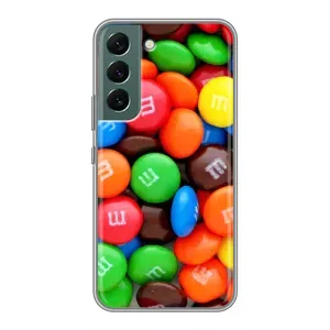 Чехол с изображением вкусной еды для Samsung Galaxy S22 Plus (Разноцветные M&M'S)