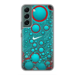 Силиконовый Чехол на Samsung Galaxy S22 Plus с картинкой Nike (Найк зеленый)