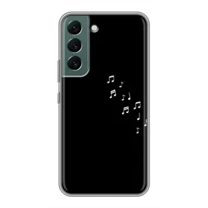 Чохол з картинками на чорному фоні для Samsung Galaxy S22 Plus (Ноти)