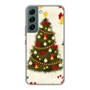 Чехол Новогодняя Елка на Samsung Galaxy S22 Plus (Новогодний принт)