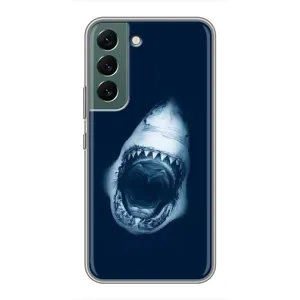 Силиконовый бампер с картинкой животных для Samsung Galaxy S22 Plus (Пасть Акулы)