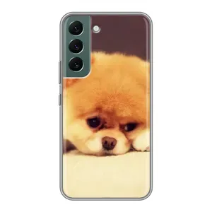 Чехол (ТПУ) Милые собачки для Samsung Galaxy S22 Plus (Померанский шпиц)