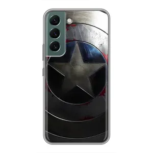 Чехол с Щитом Капитана Америки на Samsung Galaxy S22 Plus (Ретро Щит Капитана)