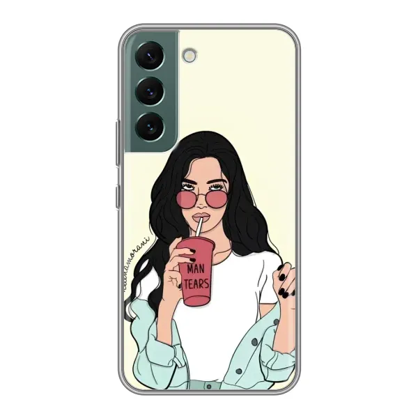 Чехол с рисунком «С напитком» для Samsung Galaxy S22 Plus Чехол с рисунком «С напитком» для Samsung Galaxy S22 Plus