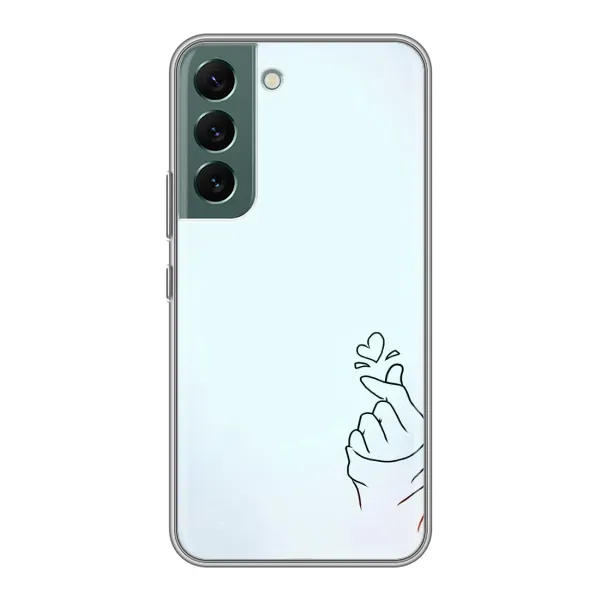 Чехол с рисунком «Сердце на голубом» для Samsung Galaxy S22 Plus