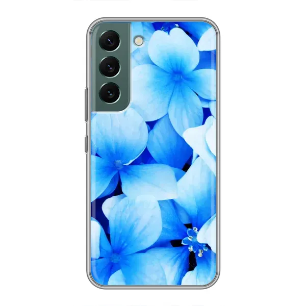 Чехол с рисунком «Синие цветы» для Samsung Galaxy S22 Plus Чехол с рисунком «Синие цветы» для Samsung Galaxy S22 Plus