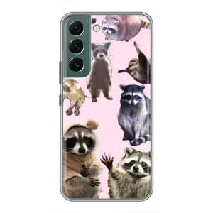 Силиконовый Чехол с Енотами на Samsung Galaxy S22 Plus (Смешные Еноты)