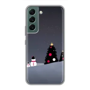 Чехлы на Новый Год Samsung Galaxy S22 Plus (Снеговички)