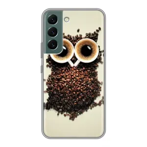 Чехлы с принтом СОВЫ для Samsung Galaxy S22 Plus (Сова с зерен кофе)