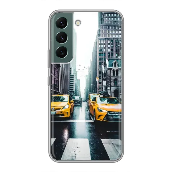Чехол с рисунком «Такси» для Samsung Galaxy S22 Plus Чехол с рисунком «Такси» для Samsung Galaxy S22 Plus