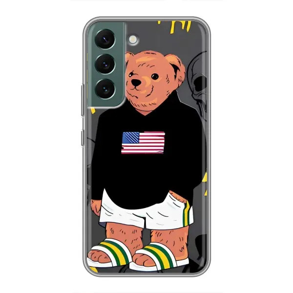 Чехол с рисунком «Teddy USA» для Samsung Galaxy S22 Plus Чехол с рисунком «Teddy USA» для Samsung Galaxy S22 Plus
