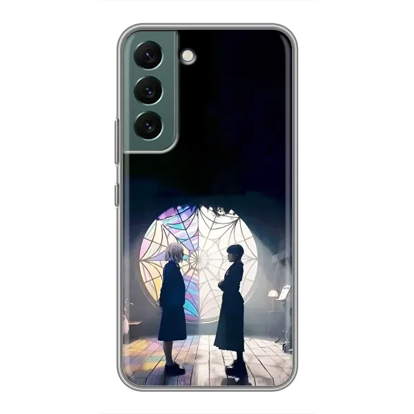 Чехол с рисунком «Уэнсдей и Энди» для Samsung Galaxy S22 Plus Чехол с рисунком «Уэнсдей и Энди» для Samsung Galaxy S22 Plus