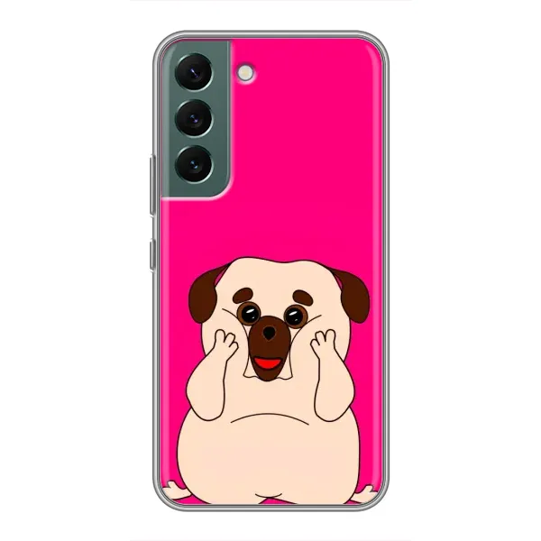 Чехол с рисунком «Веселый Мопсик» для Samsung Galaxy S22 Plus Чехол с рисунком «Веселый Мопсик» для Samsung Galaxy S22 Plus