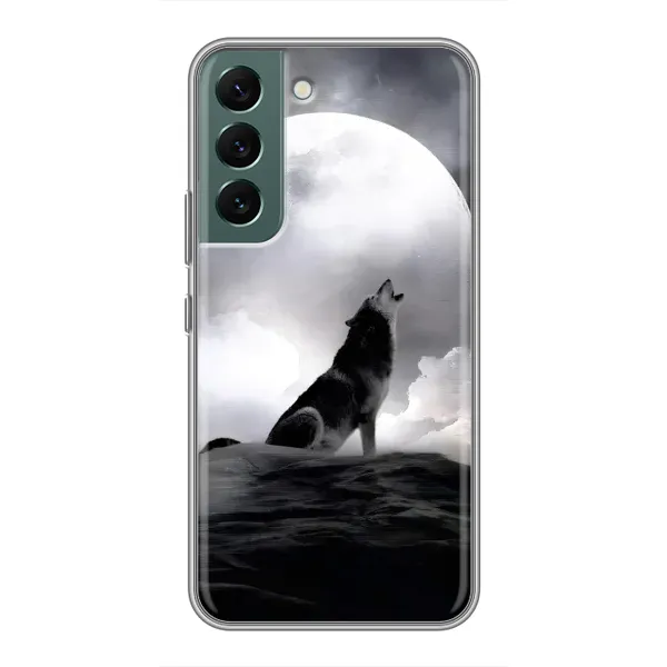 Чехол с рисунком «Волк и луна» для Samsung Galaxy S22 Plus Чехол с рисунком «Волк и луна» для Samsung Galaxy S22 Plus