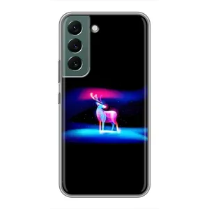Силиконовый бампер с картинкой животных для Samsung Galaxy S22 Plus (Яркий олень)