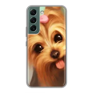 Чехол (ТПУ) Милые собачки для Samsung Galaxy S22 Plus (Йоршенский терьер)