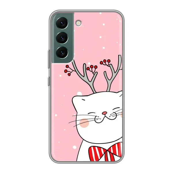 Чехол с рисунком «Зимний кот» для Samsung Galaxy S22 Plus Чехол с рисунком «Зимний кот» для Samsung Galaxy S22 Plus