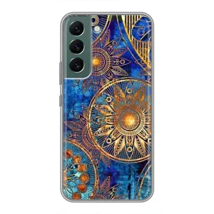 Чохли з сенсом на Samsung Galaxy S22 Plus (Золоті узори)