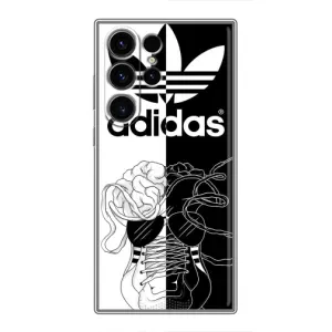 Чехол в стиле "Адидас" для Самсунг Галакси С22 Ультра (Adidas шнурки)