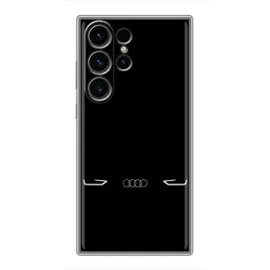 Силиконовый бампер с картинкой машины на Samsung Galaxy S22 Ultra (Силует Audi)