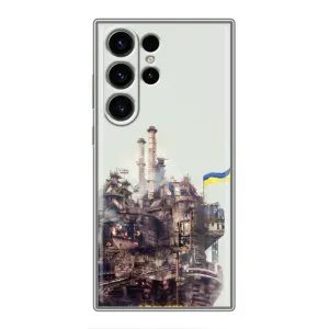 Чехлы на военную тематику для Samsung Galaxy S22 Ultra (Азовсталь)